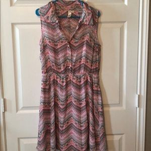 Aztec summer dress with liner included